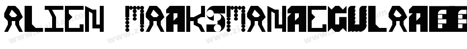 Alien MarksmanRegular字体转换